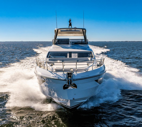 New Charter Yachts Image Gallery - Captain Area - Bridge Deck Aft